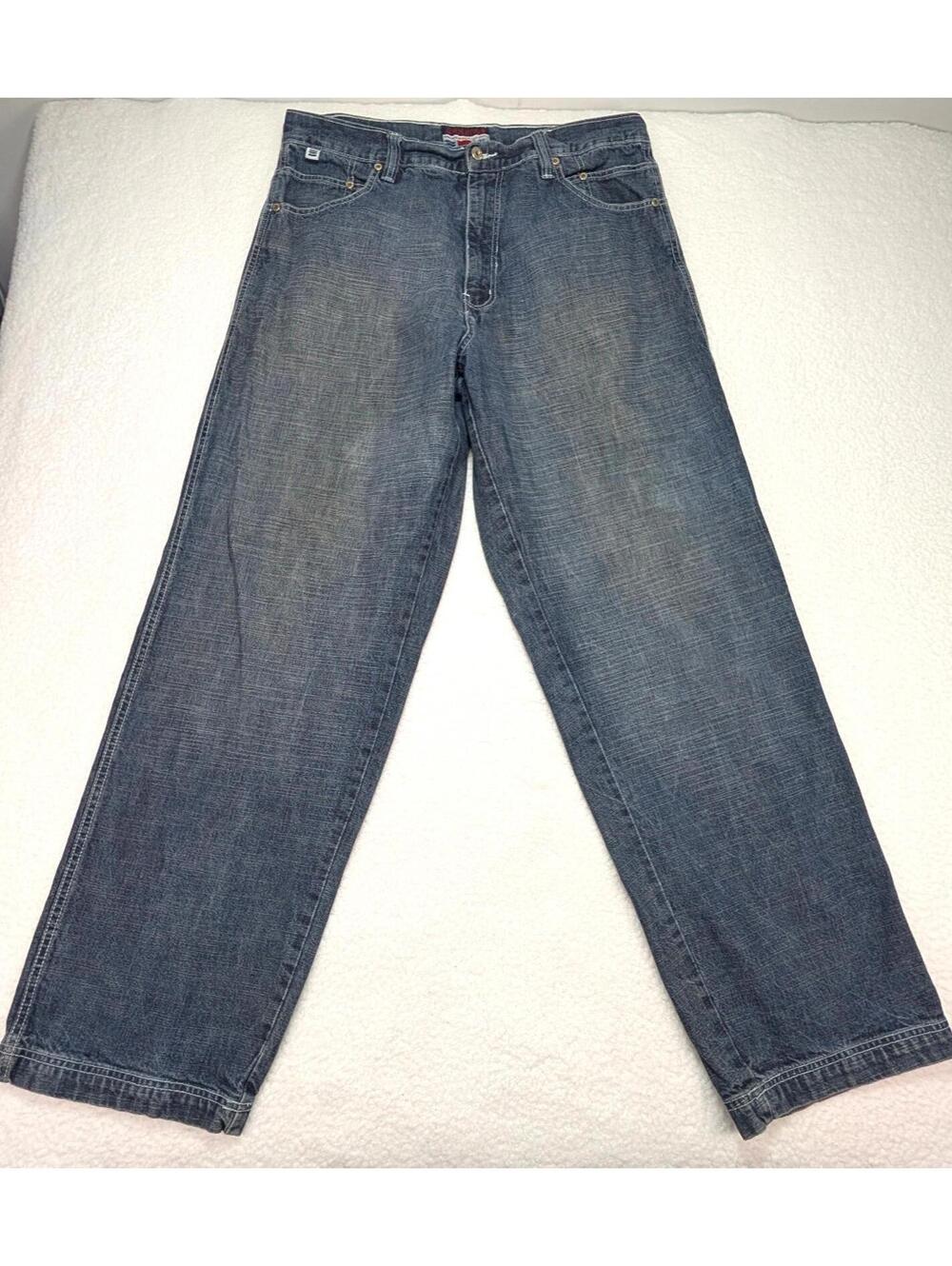 Evolution Nineteen Seventy Two Blue Denim Extra baggy Jeans Men 36x34 Y2K Skater